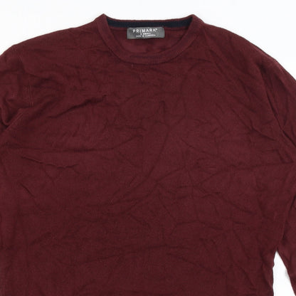 Primark Mens Red   Pullover Jumper Size XS