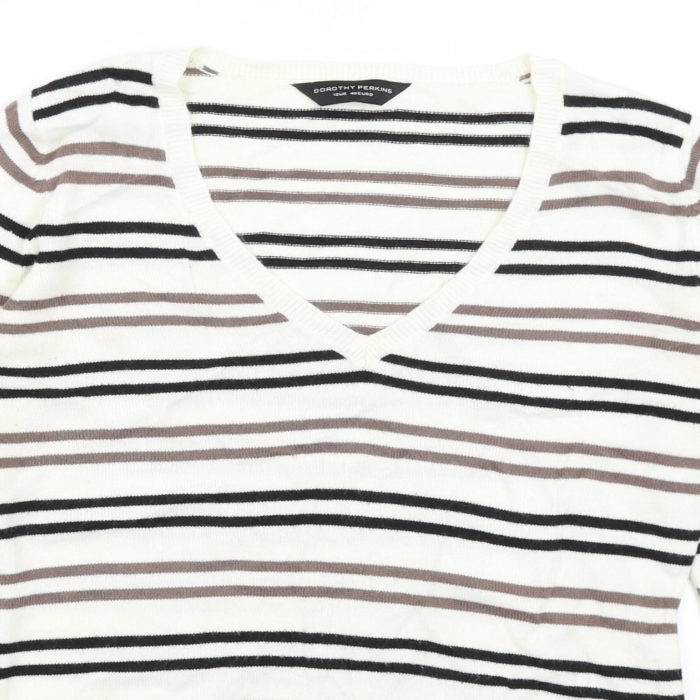 Womens UK Size 12 Dorothy Perkins Ivory Pullover Jumper