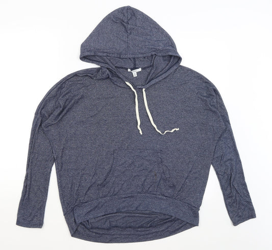 Additional front view of Acemi women’s blue pullover hoodie, size M