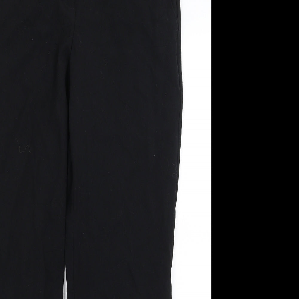 Womens UK Size 10 M&S Regular Fit Dress Pants Black Trousers