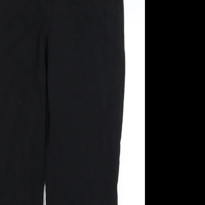 Womens UK Size 10 M&S Regular Fit Dress Pants Black Trousers