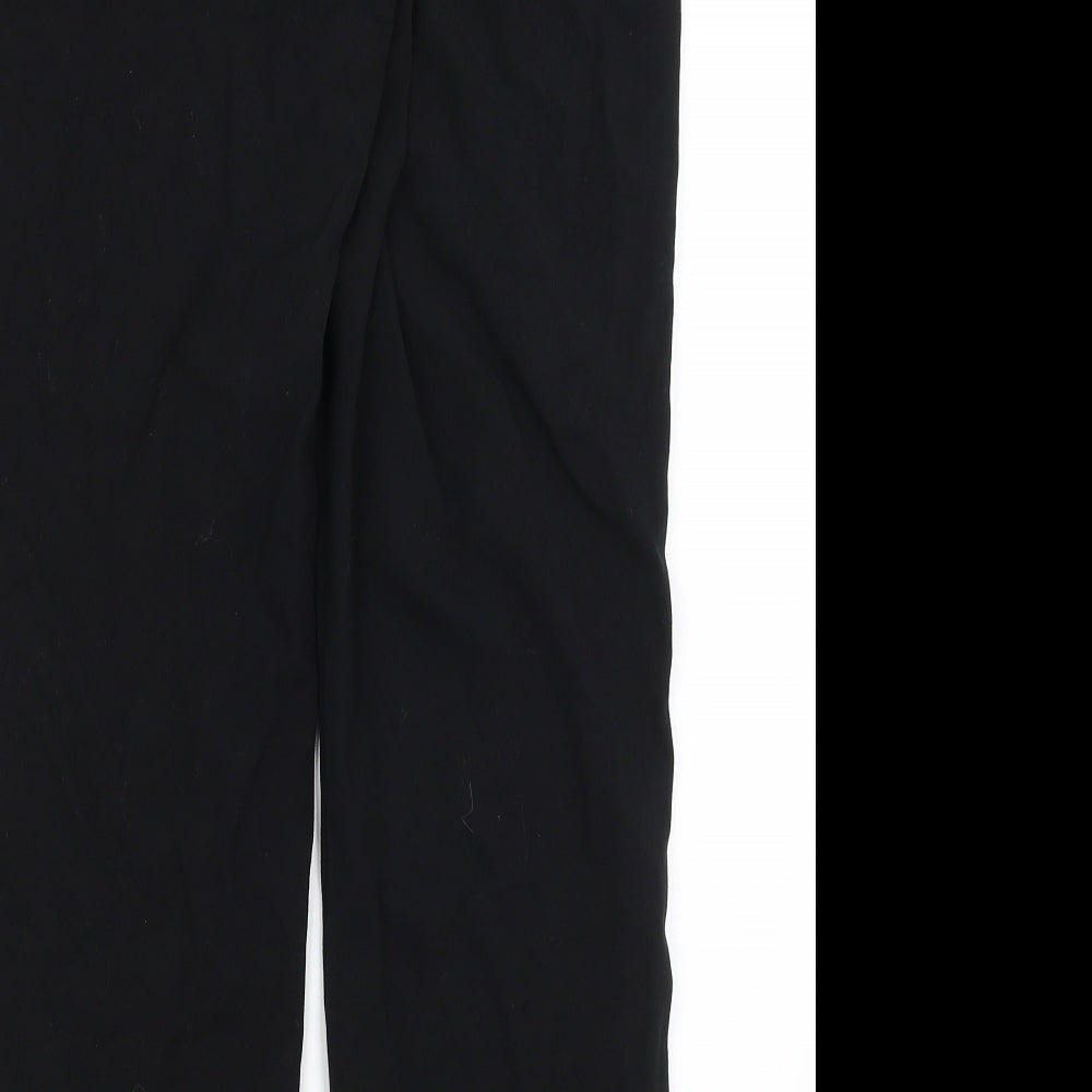 Womens UK Size 10 M&S Regular Fit Dress Pants Black Trousers