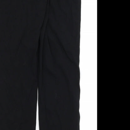 Womens UK Size 10 M&S Regular Fit Dress Pants Black Trousers