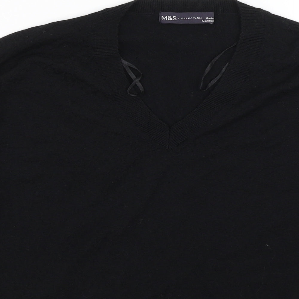 Womens UK Size S M7S Black Pullover Jumper