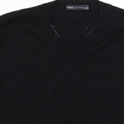 Womens UK Size S M7S Black Pullover Jumper