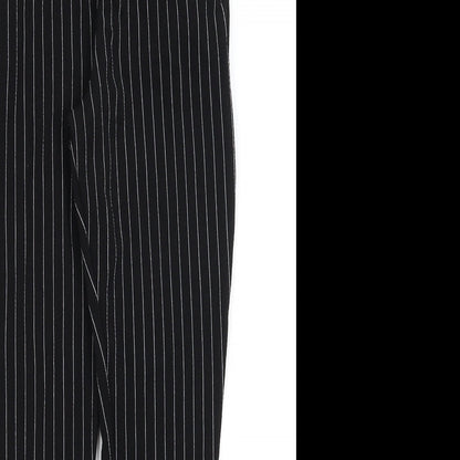 Pretty Little Thing Womens Black Striped  Trousers  Size 4 L23 in