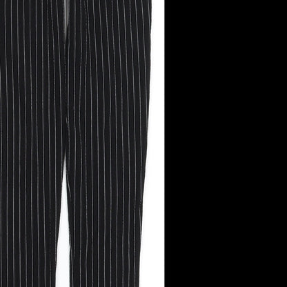 Pretty Little Thing Womens Black Striped  Trousers  Size 4 L23 in