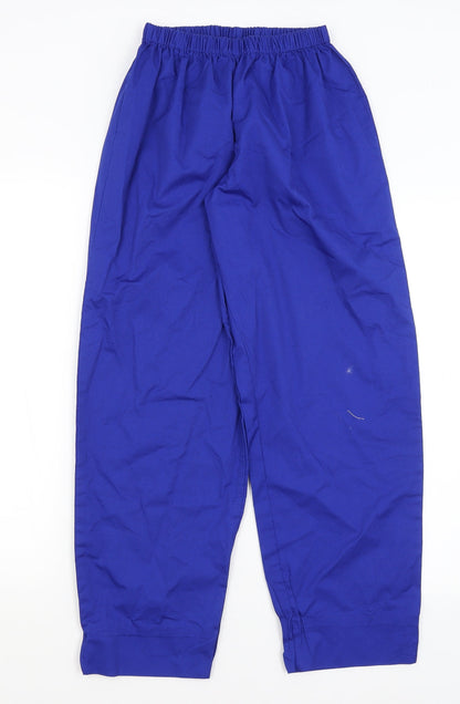 Womens UK Size S Preworn Regular Fit  Blue Trousers
