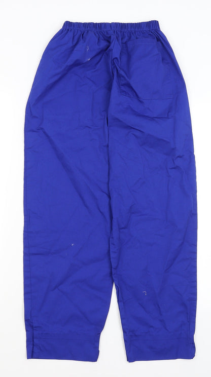 Womens UK Size S Preworn Regular Fit  Blue Trousers
