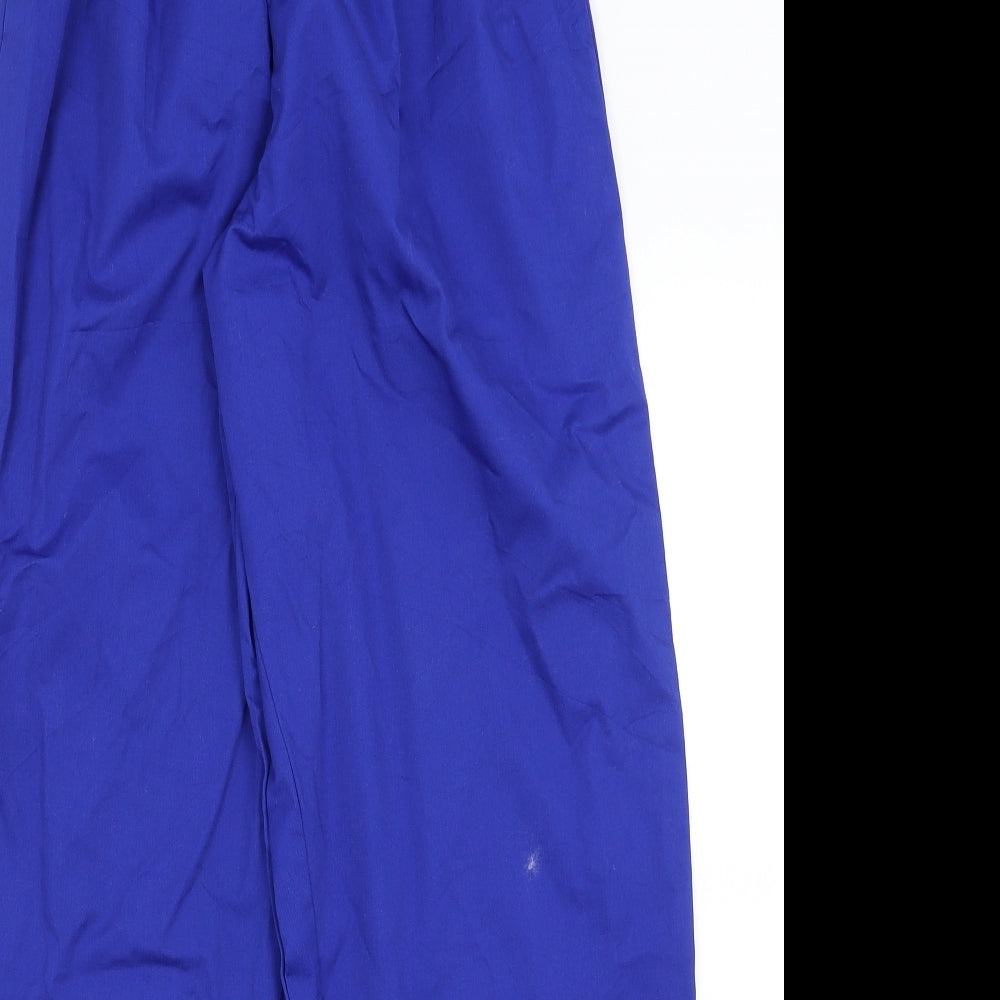 Womens UK Size S Preworn Regular Fit  Blue Trousers