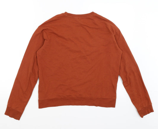 Womens UK Size S Divided Brown Pullover Jumper