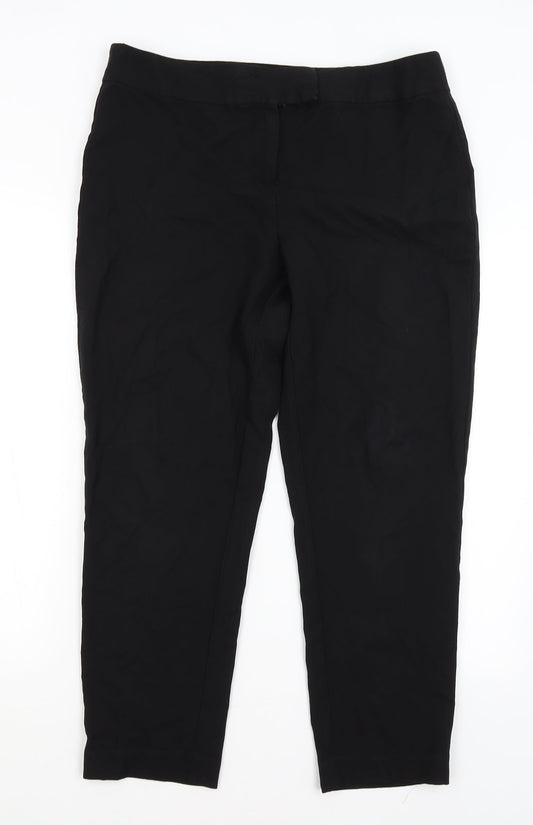 George Womens Black   Trousers  Size 14 L26.5 in