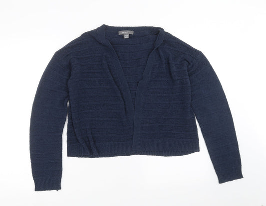 Primark Womens Blue Striped Knit Cardigan Jumper Size S
