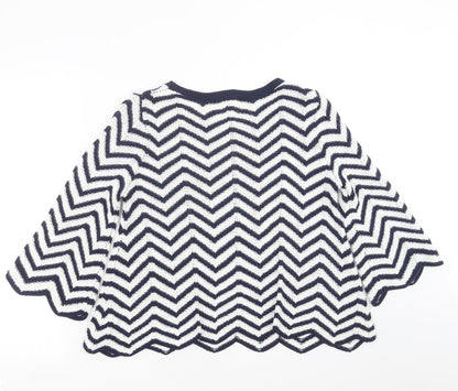 Womens UK Size S Yumi Blue Pullover Jumper