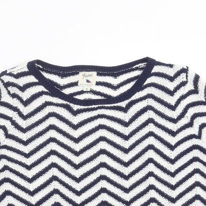 Womens UK Size S Yumi Blue Pullover Jumper