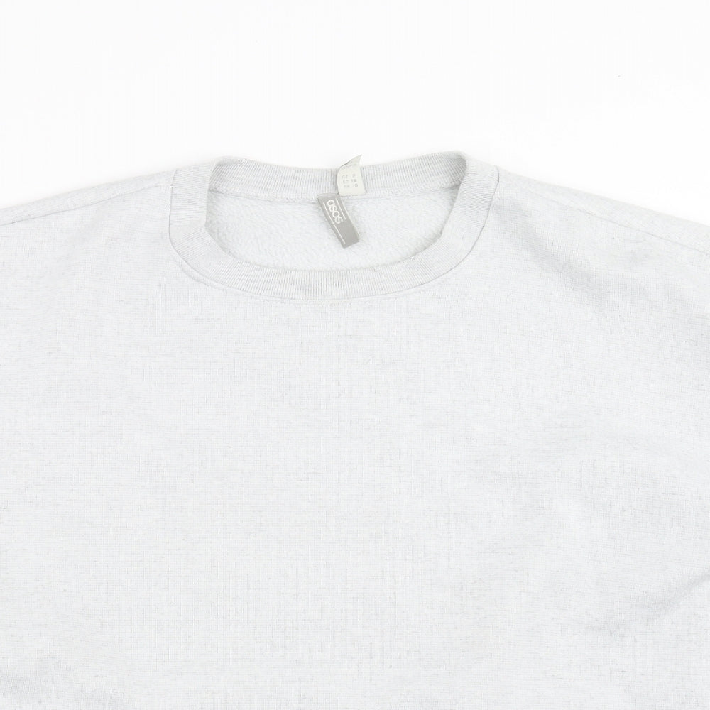 Womens UK Size 10 ASOS Grey Pullover Sweatshirt