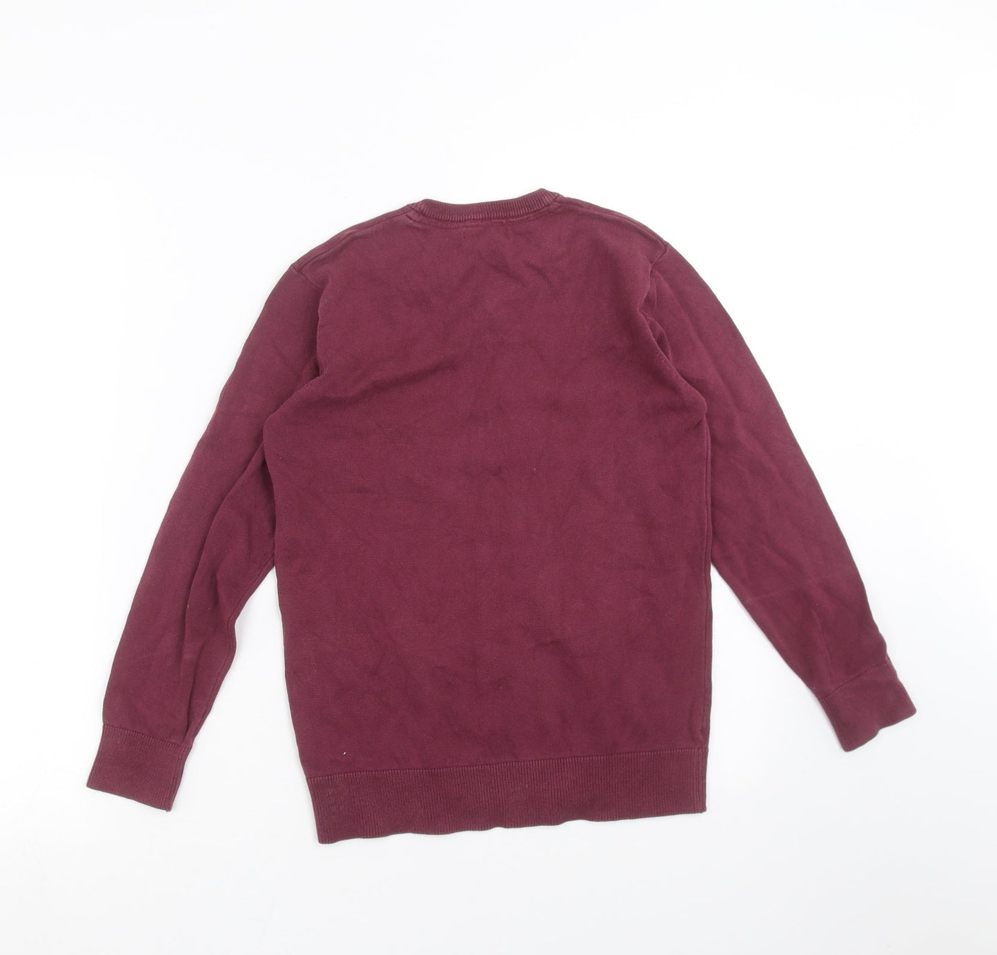 Very Boys Purple  Knit Pullover Jumper Size 10-11 Years
