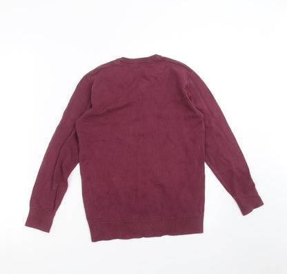 Very Boys Purple  Knit Pullover Jumper Size 10-11 Years