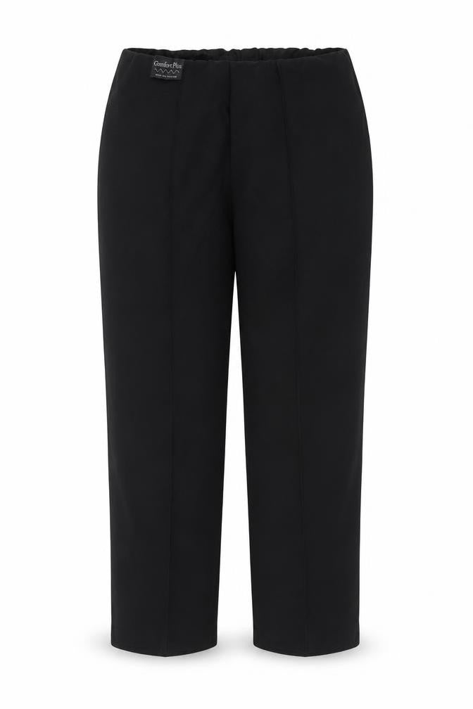 Front view of Classics women’s black trousers, size UK 12, 25-inch leg