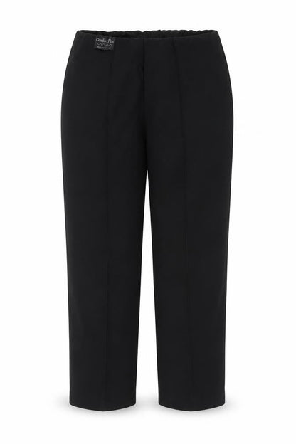 Front view of Classics women’s black trousers, size UK 12, 25-inch leg