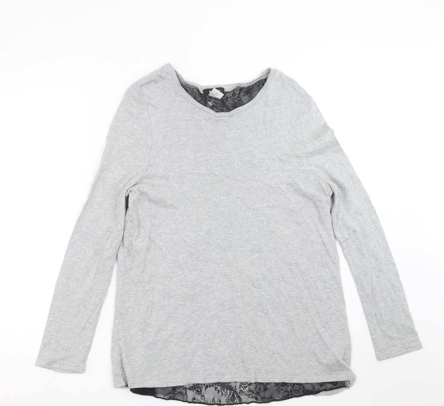 La Redoute  Womens Grey  Knit Pullover Jumper Size 18  - Lace Hem