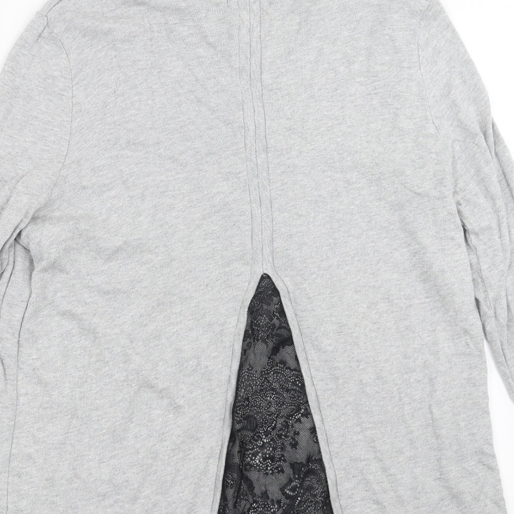 La Redoute  Womens Grey  Knit Pullover Jumper Size 18  - Lace Hem