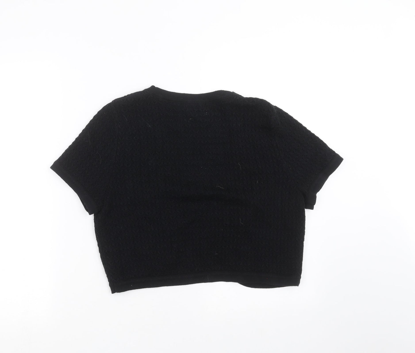 Womens UK Size 12 Maine New England Black Shrug Jumper