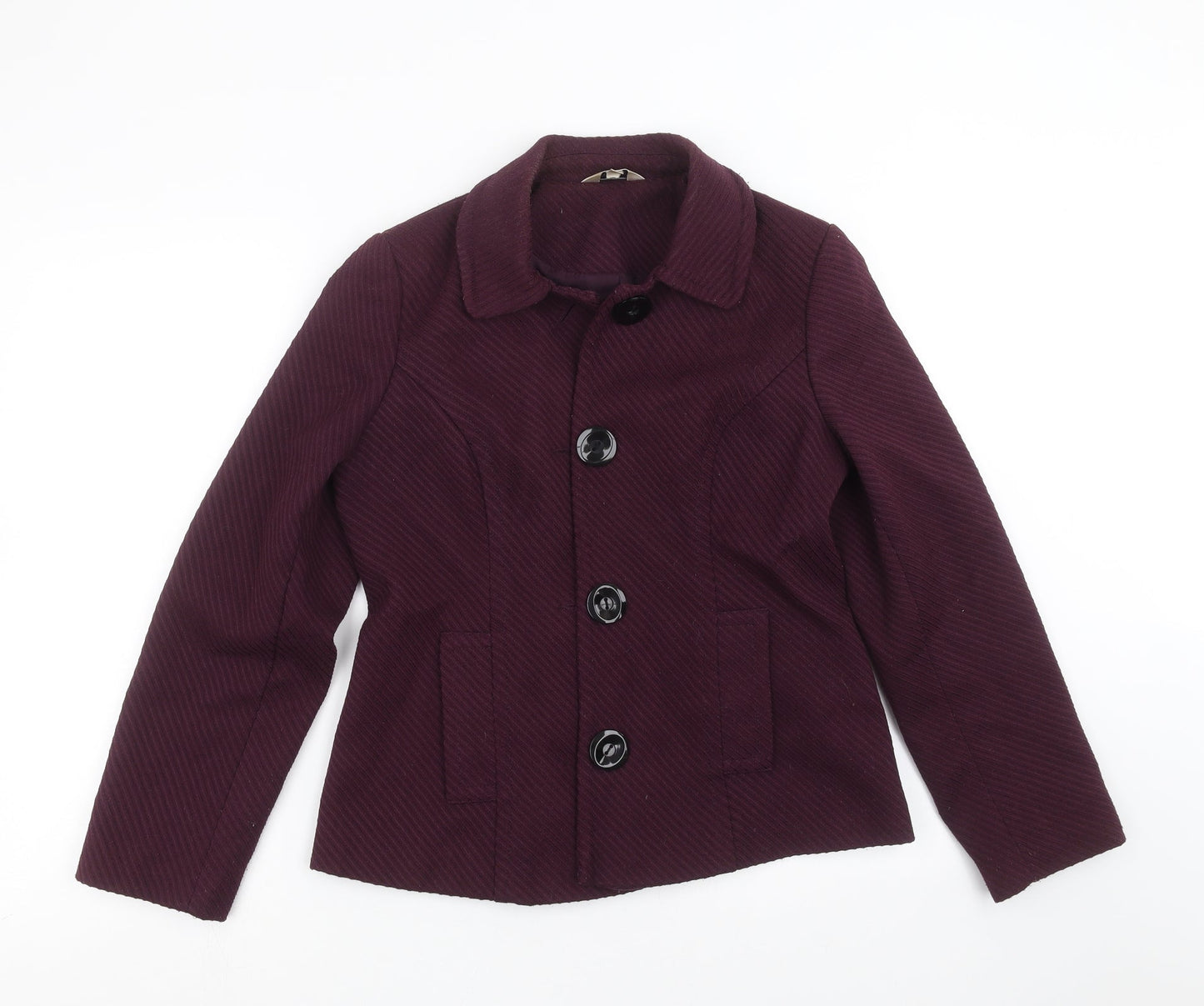 Womens UK Size 12 M&Co Purple Jacket