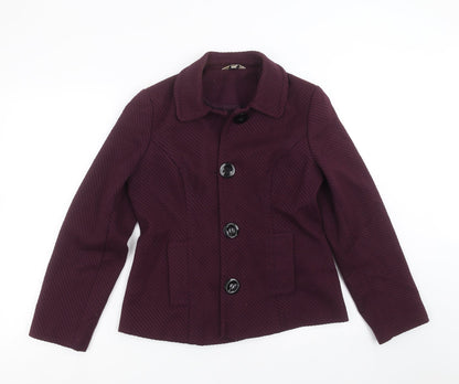 Womens UK Size 12 M&Co Purple Jacket