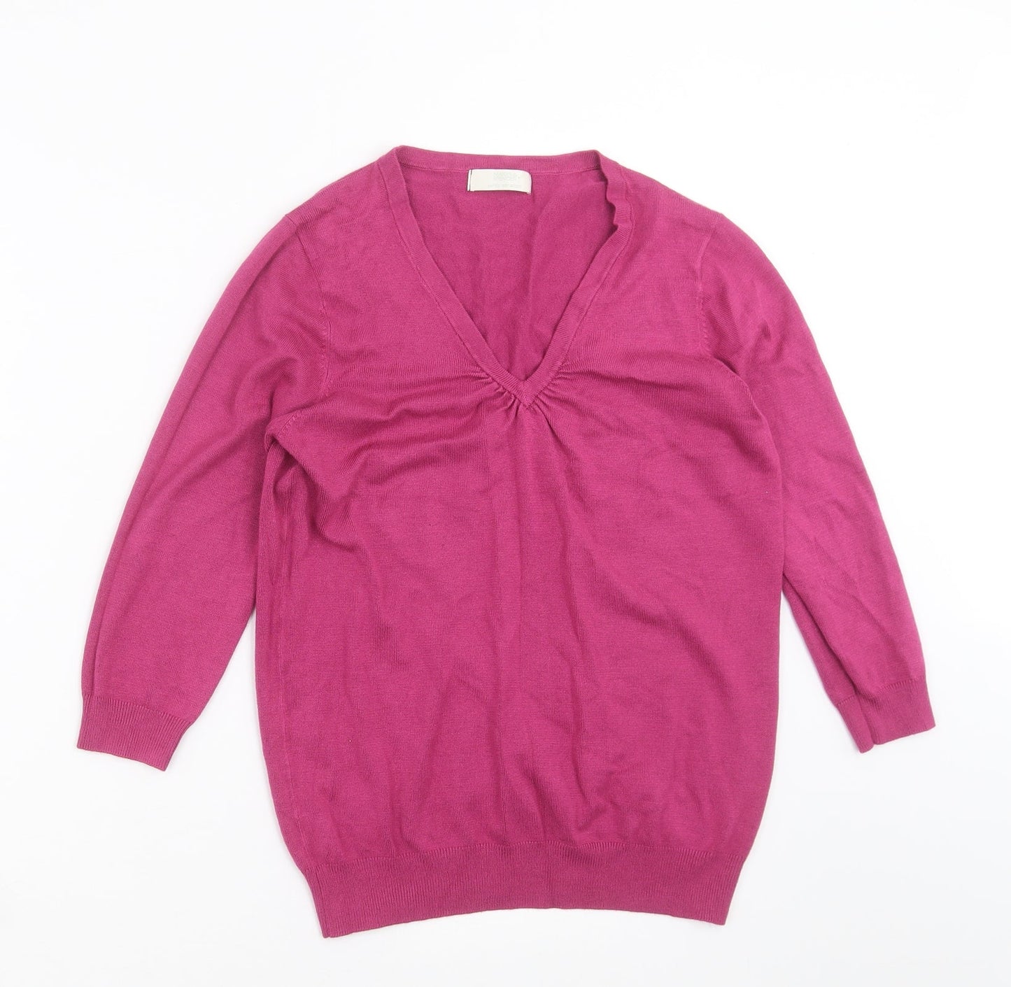 Womens UK Size 10 Marks and Spencer Purple Pullover Jumper