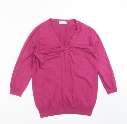 Womens UK Size 10 Marks and Spencer Purple Pullover Jumper