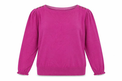Womens UK Size 14 M&Co Purple Pullover Jumper