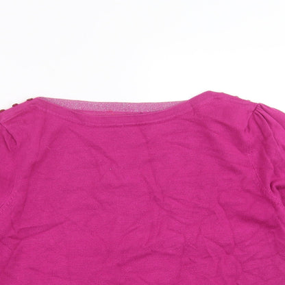 Womens UK Size 14 M&Co Purple Pullover Jumper