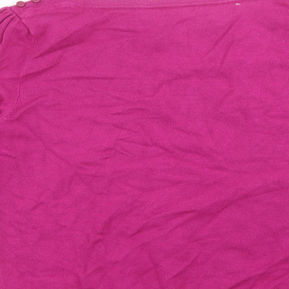 Womens UK Size 14 M&Co Purple Pullover Jumper