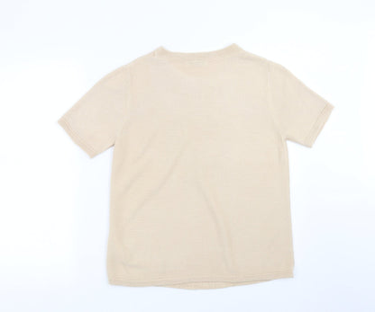 Womens UK Size 12 Marks and Spencer Beige Pullover Jumper