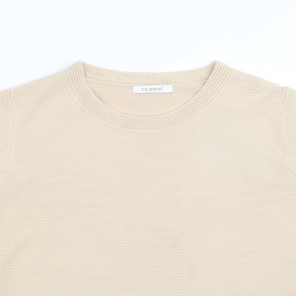 Womens UK Size 12 Marks and Spencer Beige Pullover Jumper