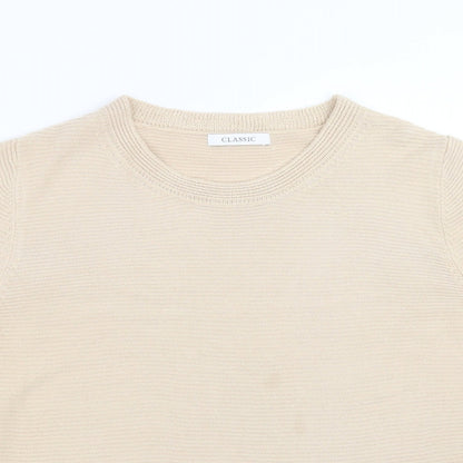 Womens UK Size 12 Marks and Spencer Beige Pullover Jumper