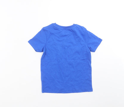 George Boys Blue   Basic T-Shirt Size 3-4 Years  - little helper