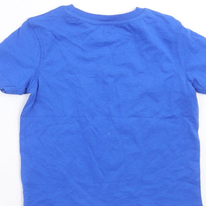 George Boys Blue   Basic T-Shirt Size 3-4 Years  - little helper