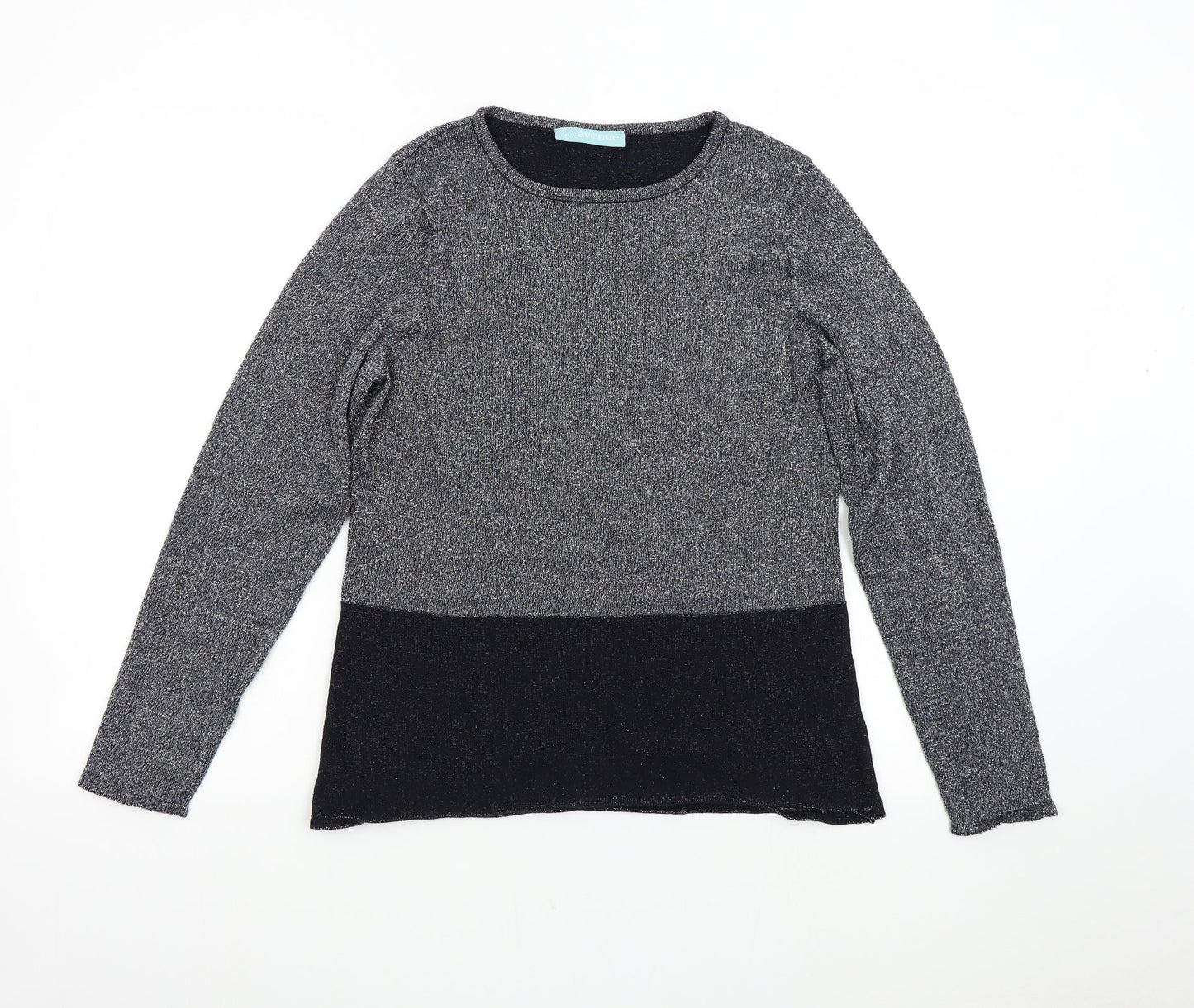 Avenue Womens Silver  Knit Pullover Jumper Size 12