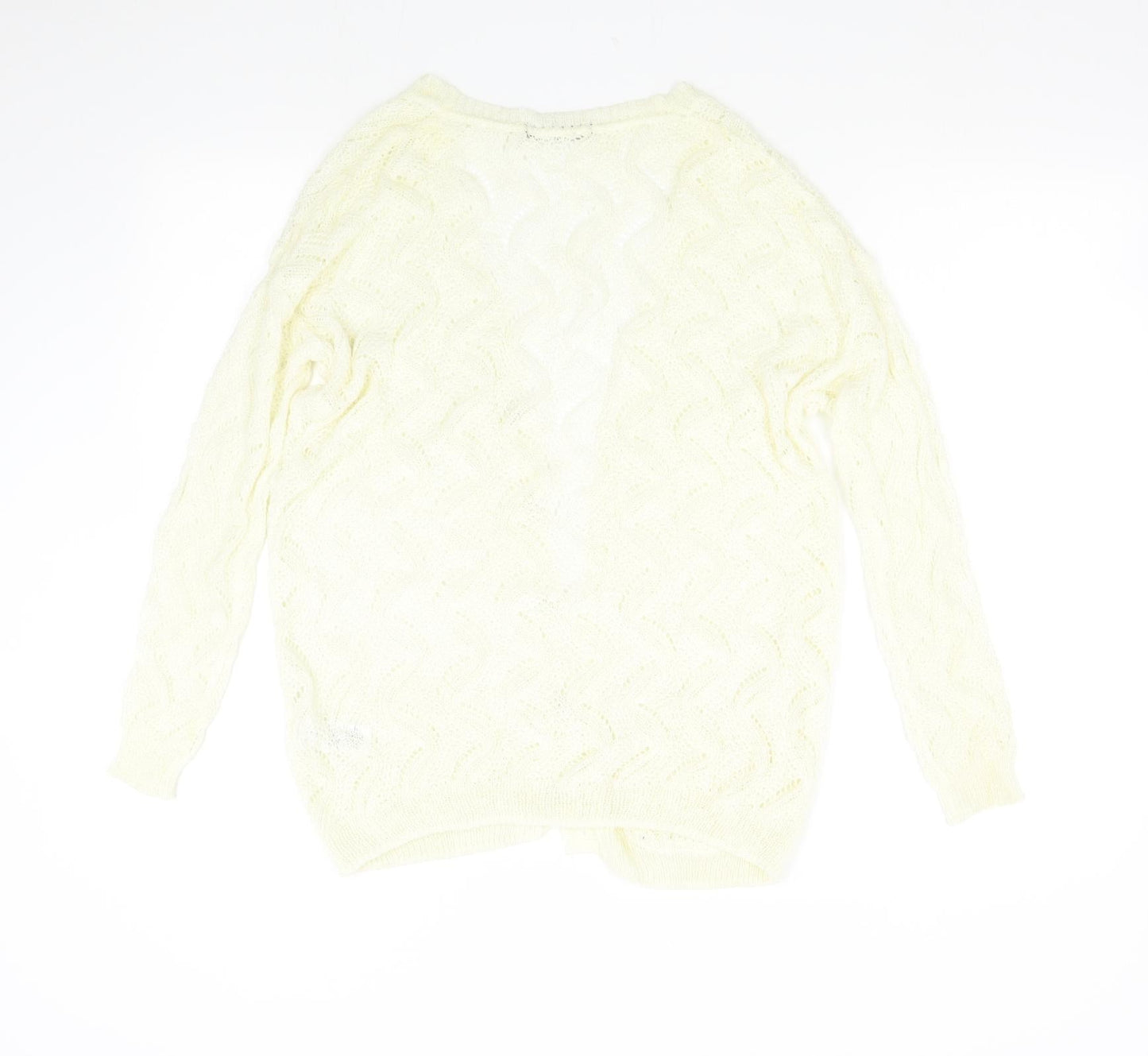 Primark Womens Ivory  Knit Cardigan Jumper Size 8