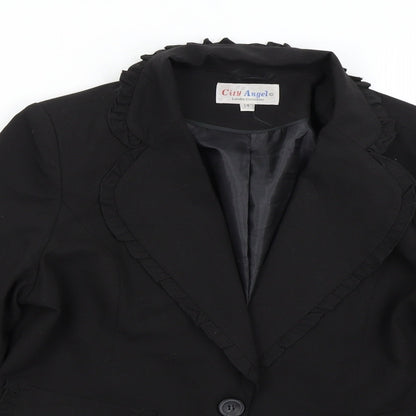 City Angel Womens Black   Jacket Suit Jacket Size 14