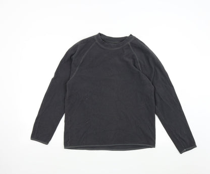 Crane Mens Grey  Fleece Pullover Jumper Size M