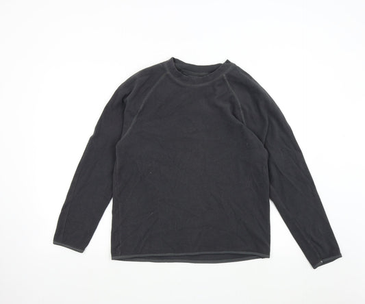 Crane Mens Grey  Fleece Pullover Jumper Size M