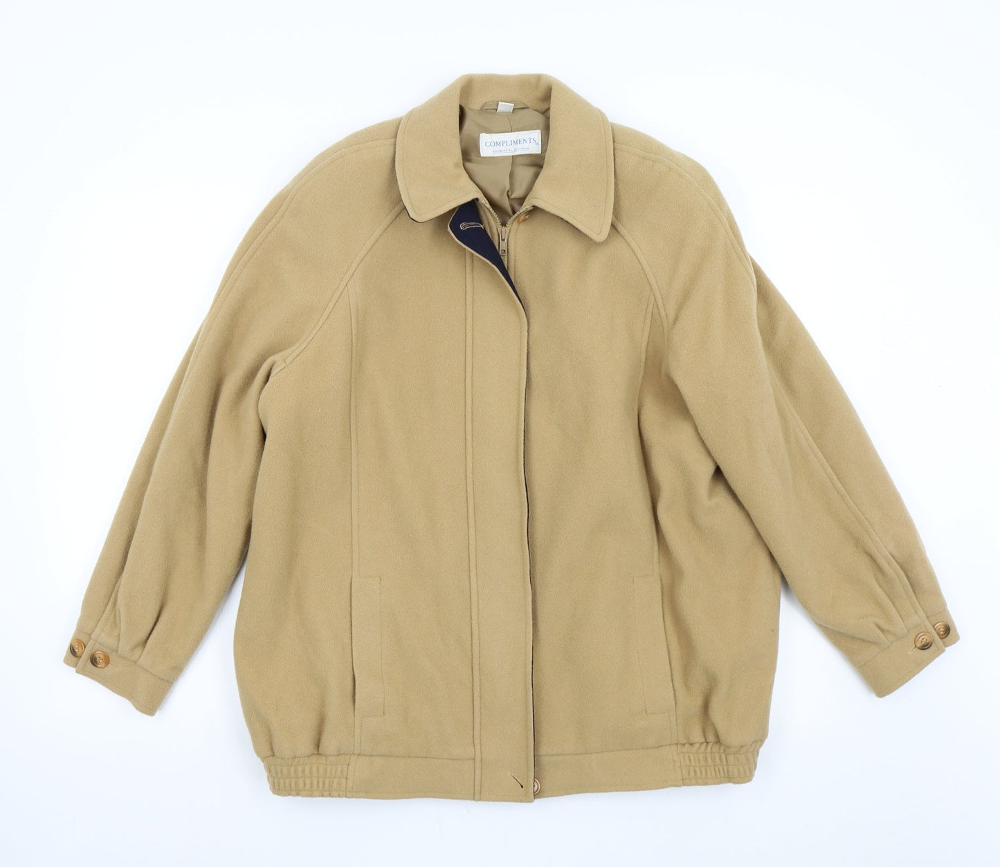 Womens UK Size 16 Compliments Beige Jacket