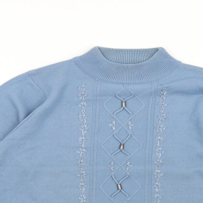 Womens UK Size M Ann Marie Blue Pullover Jumper