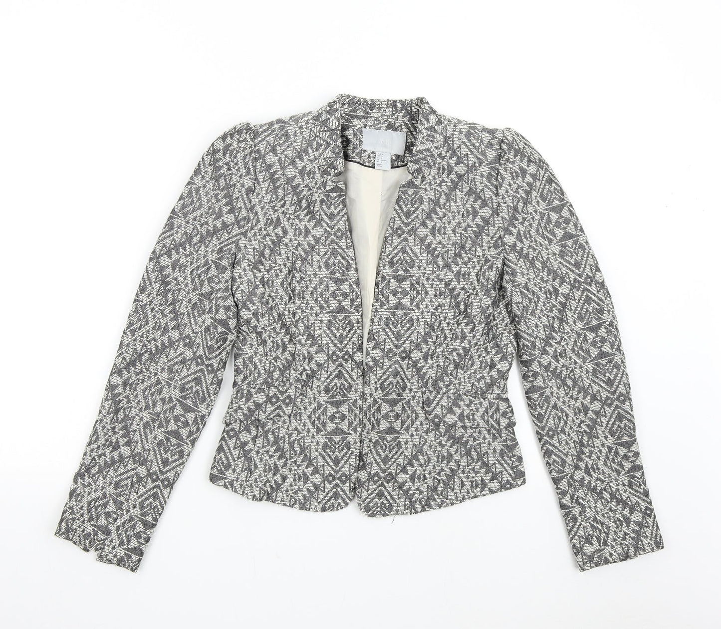 Womens UK Size 8 H&M Regular Grey Blazer