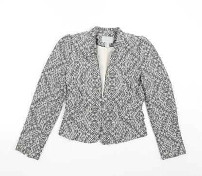 Womens UK Size 8 H&M Regular Grey Blazer