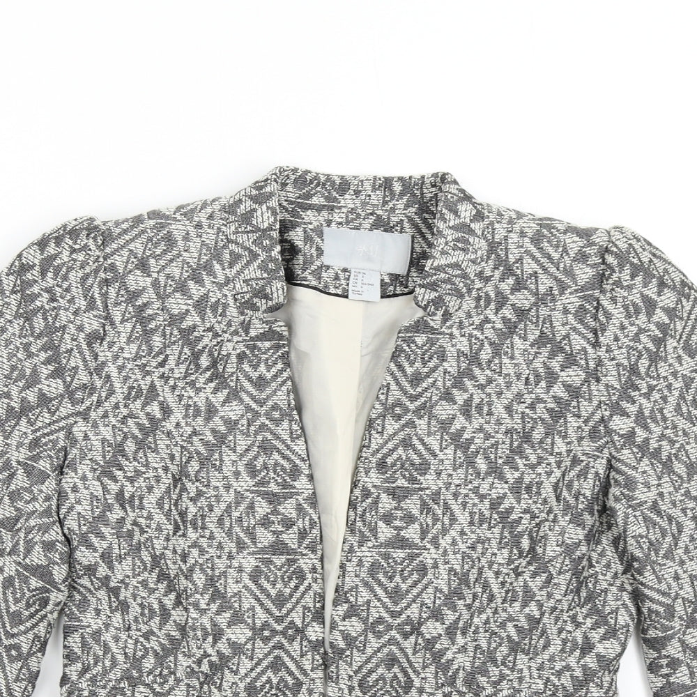 Womens UK Size 8 H&M Regular Grey Blazer