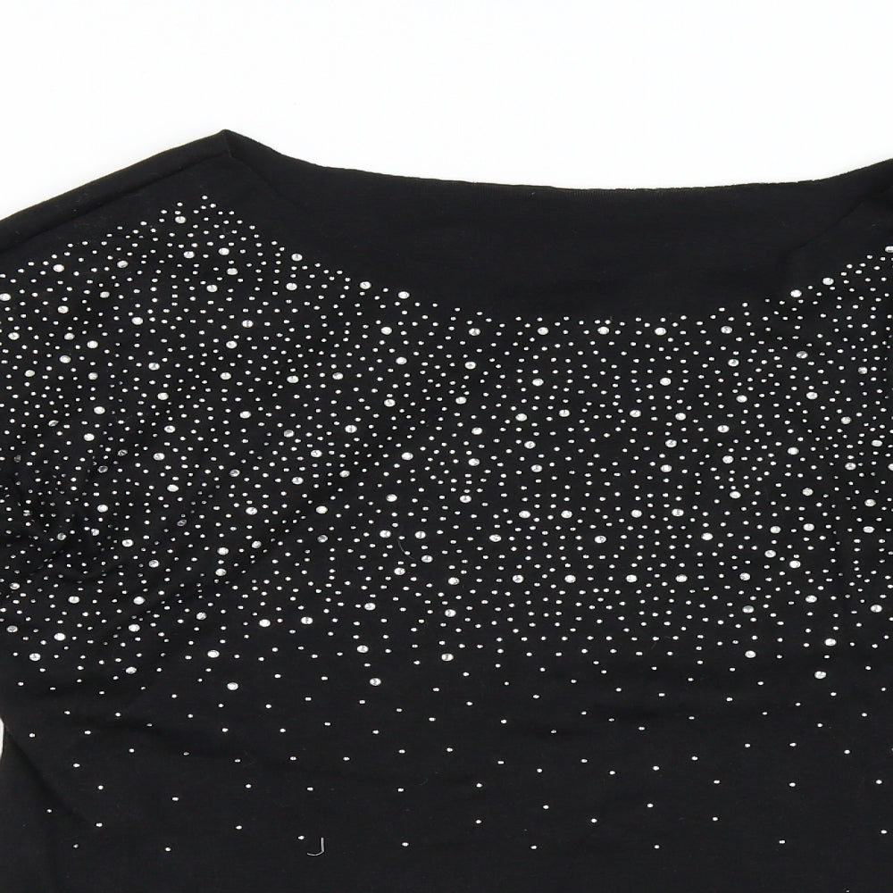 Womens UK Size XL Preworn Black Pullover Jumper